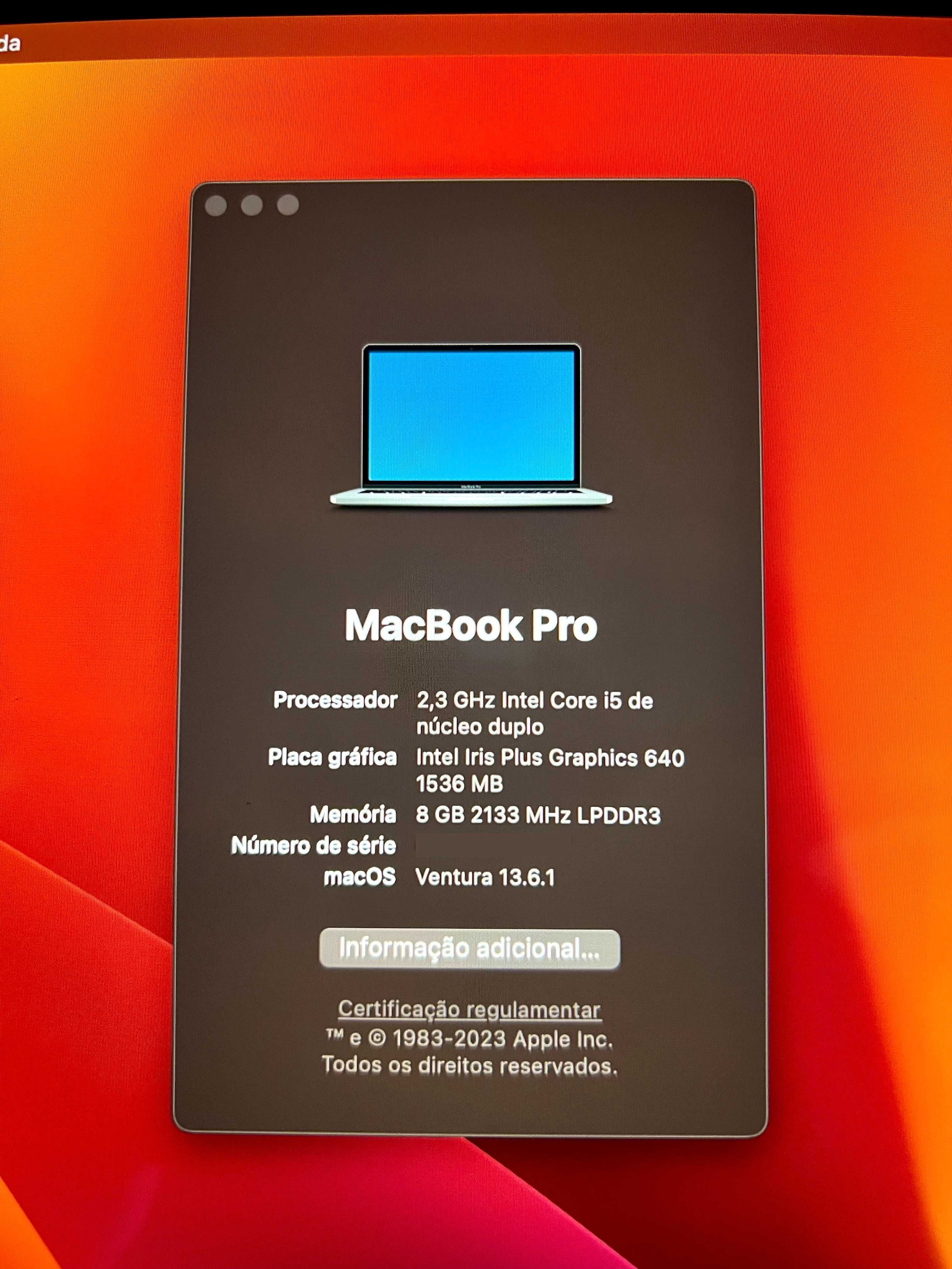 MacBook Pro 13" 2017 / 128GB SSD