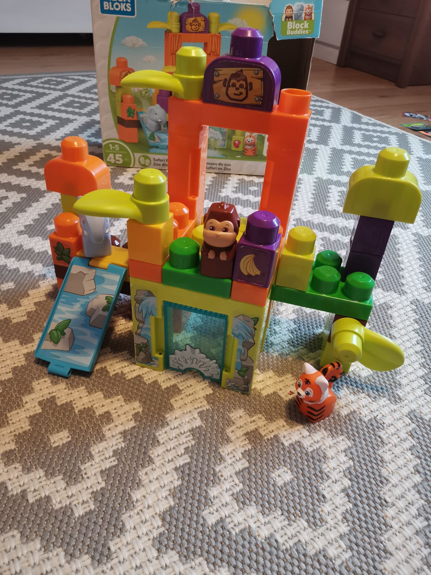 Mega Bloks Safari Friends Zoo Blocks klocki FBJ41 Fisher Price