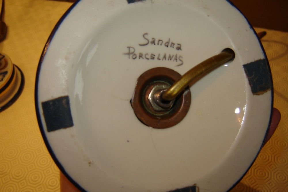 Candeeiros em Porcelana de Sandra Porcelanas