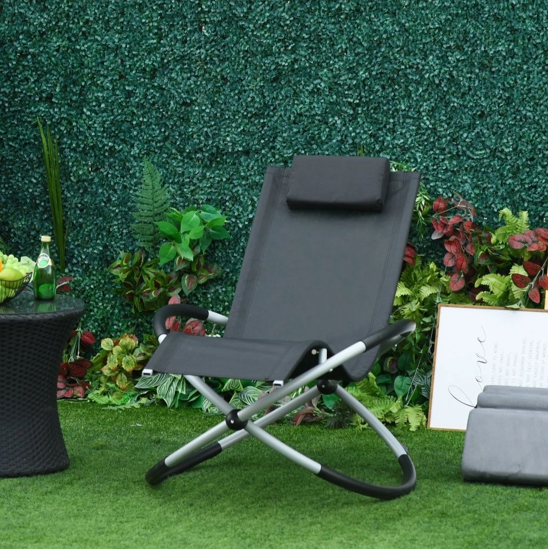 krzesło bujane ergonomia krzesło ogrodowe leżanka bujana tekstylina