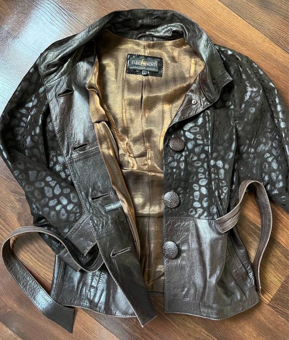 Куртка шкіряна вінтажна