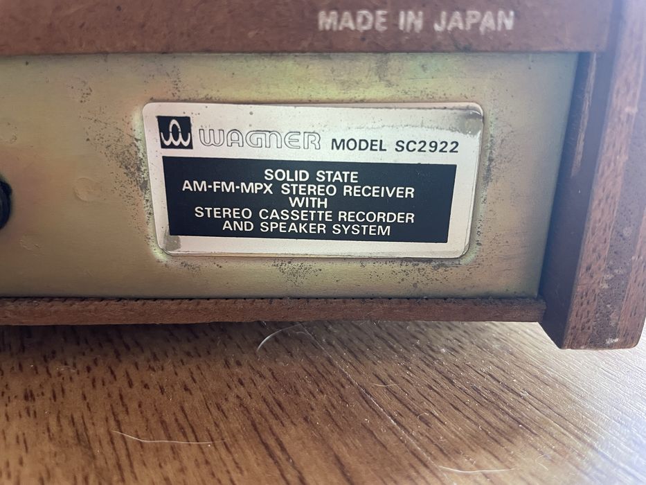 Strereo Cassette Recorder Wagner 2922