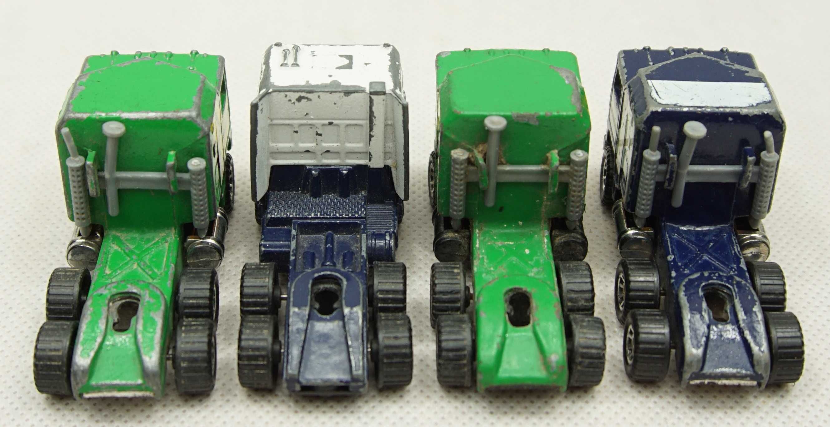 MATCHBOX 4 ciężarówki i przyczepa, 1981 - 1987