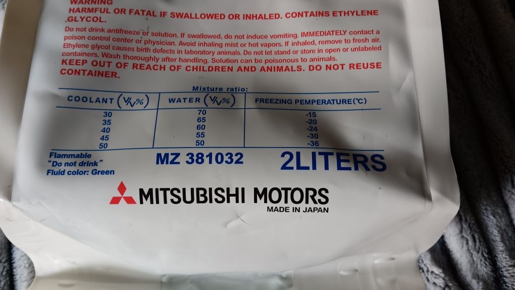 Anticongelante Mitsubishi