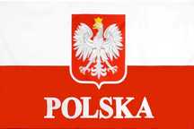 Польський стяг/банер/прапор Польщі с гербом Polska 150*90 флаг Польши
