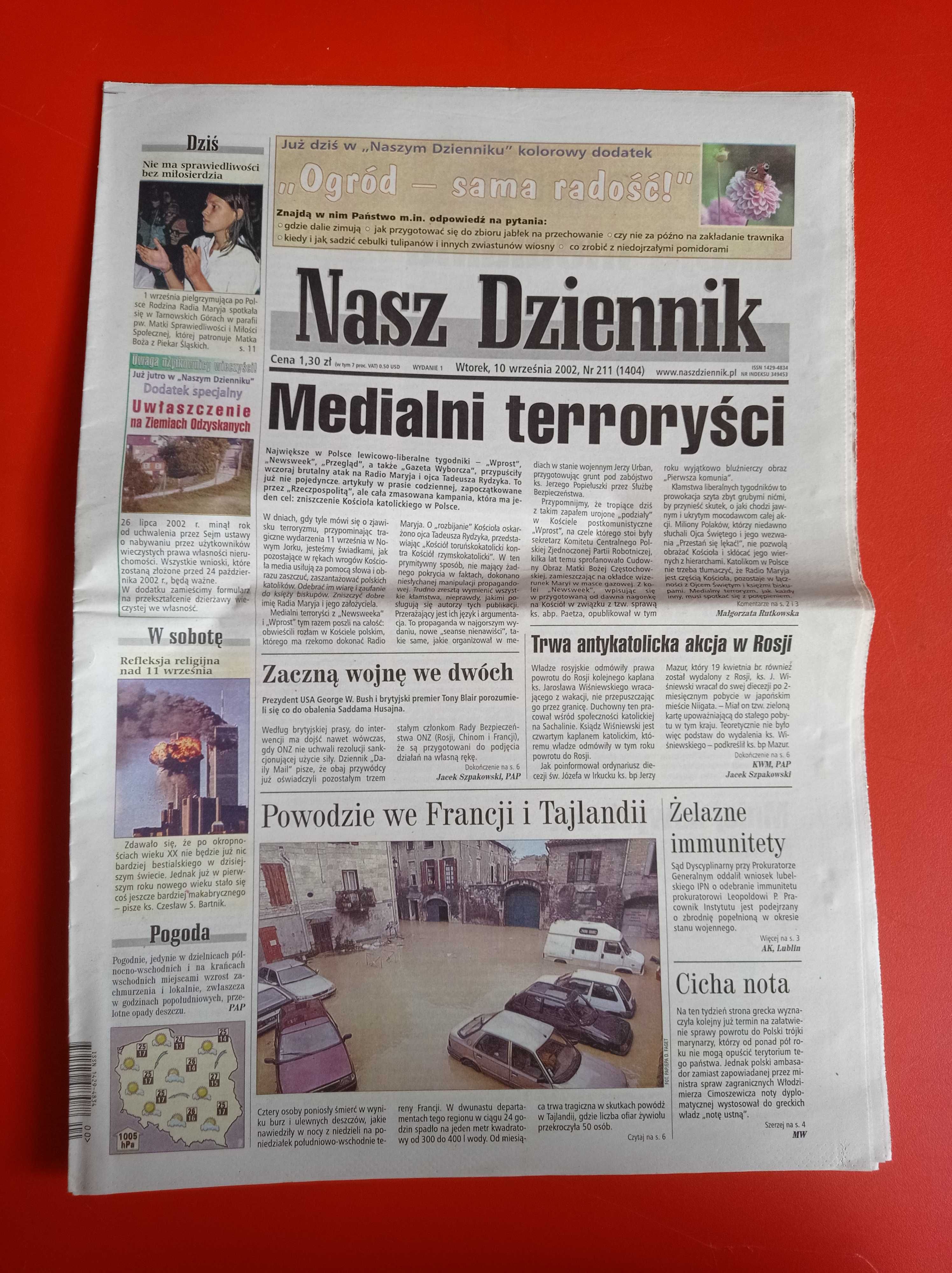 Nasz Dziennik, nr 211/2002, 10 września 2002