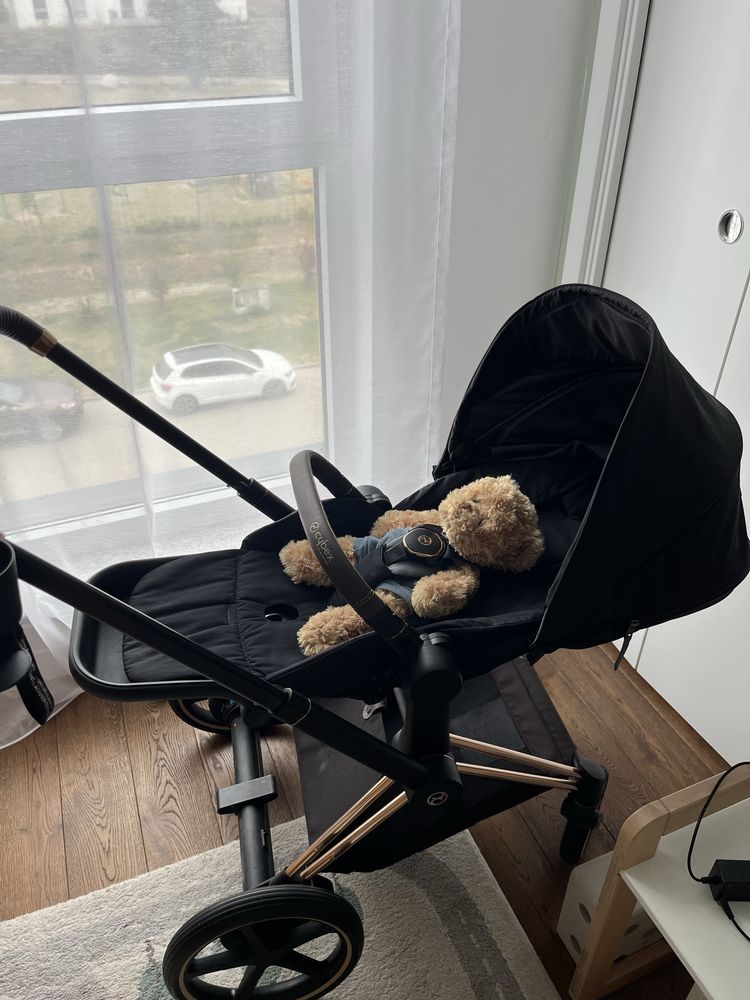 Wózek Cybex e-priam 3.0 gondola + spacerówka elektryczny