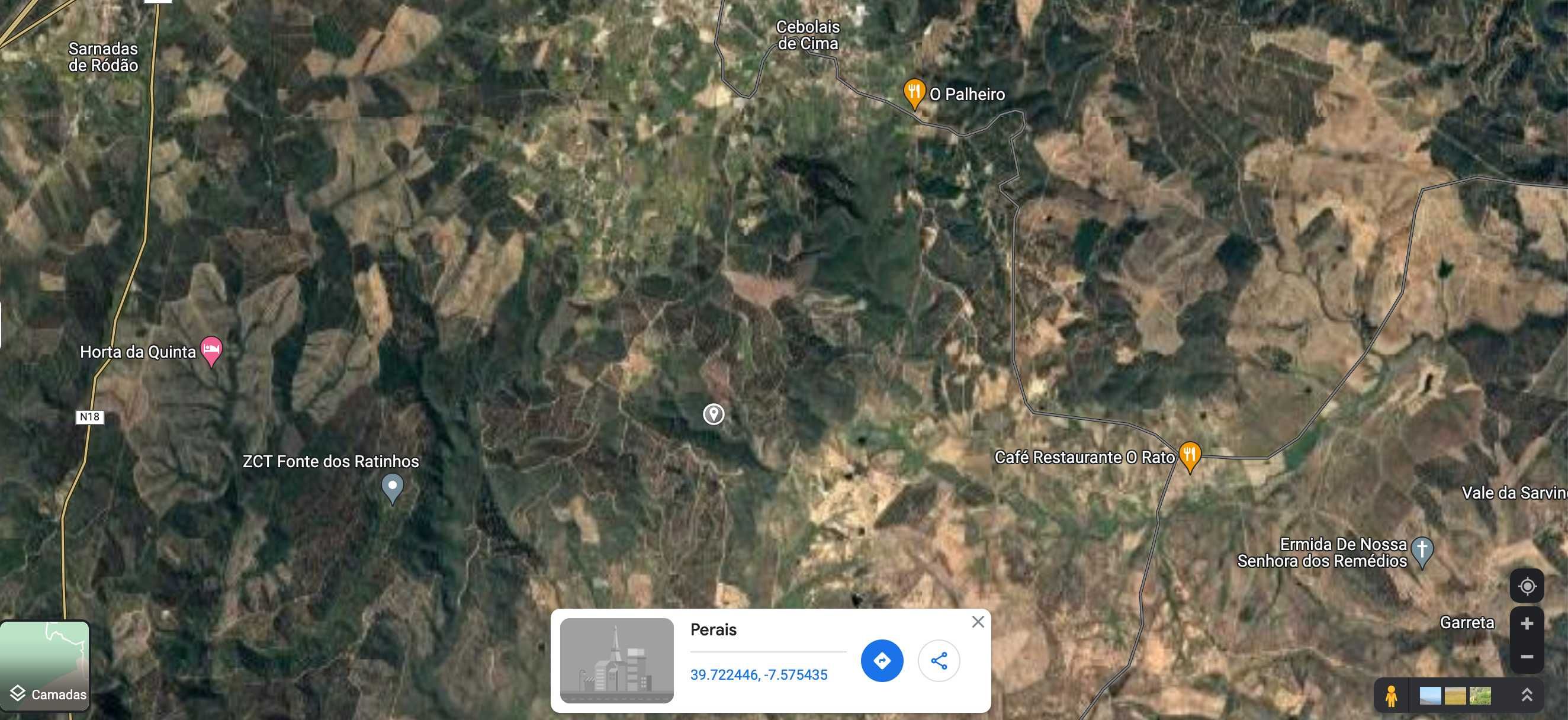 Terreno florestal de 3,7 ha :  Perais - Vila Velha de Rodão