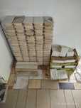 Kafle piecowe stare – 90 prostokątnych + 20 zaokrąglonych, komplet do
