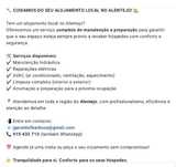 Manutenção alojamentos locais.