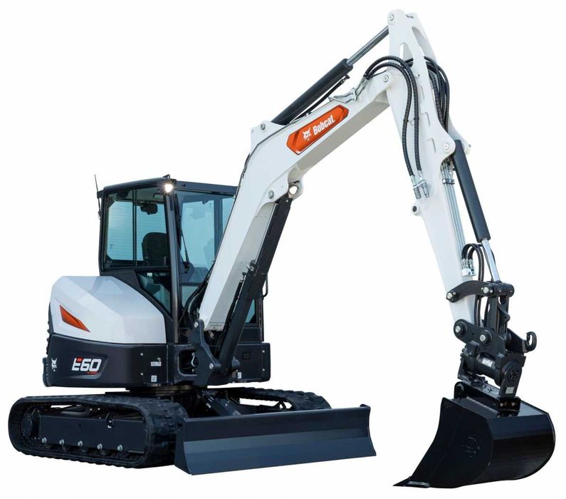 Minikoparka E60Z - 6 ton - wynajem - usługi minikoparką Bobcat E60Z