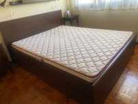 Cama casal com colchão (Ikea MALM)