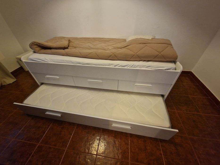 Cama Solteiro com Gavetao