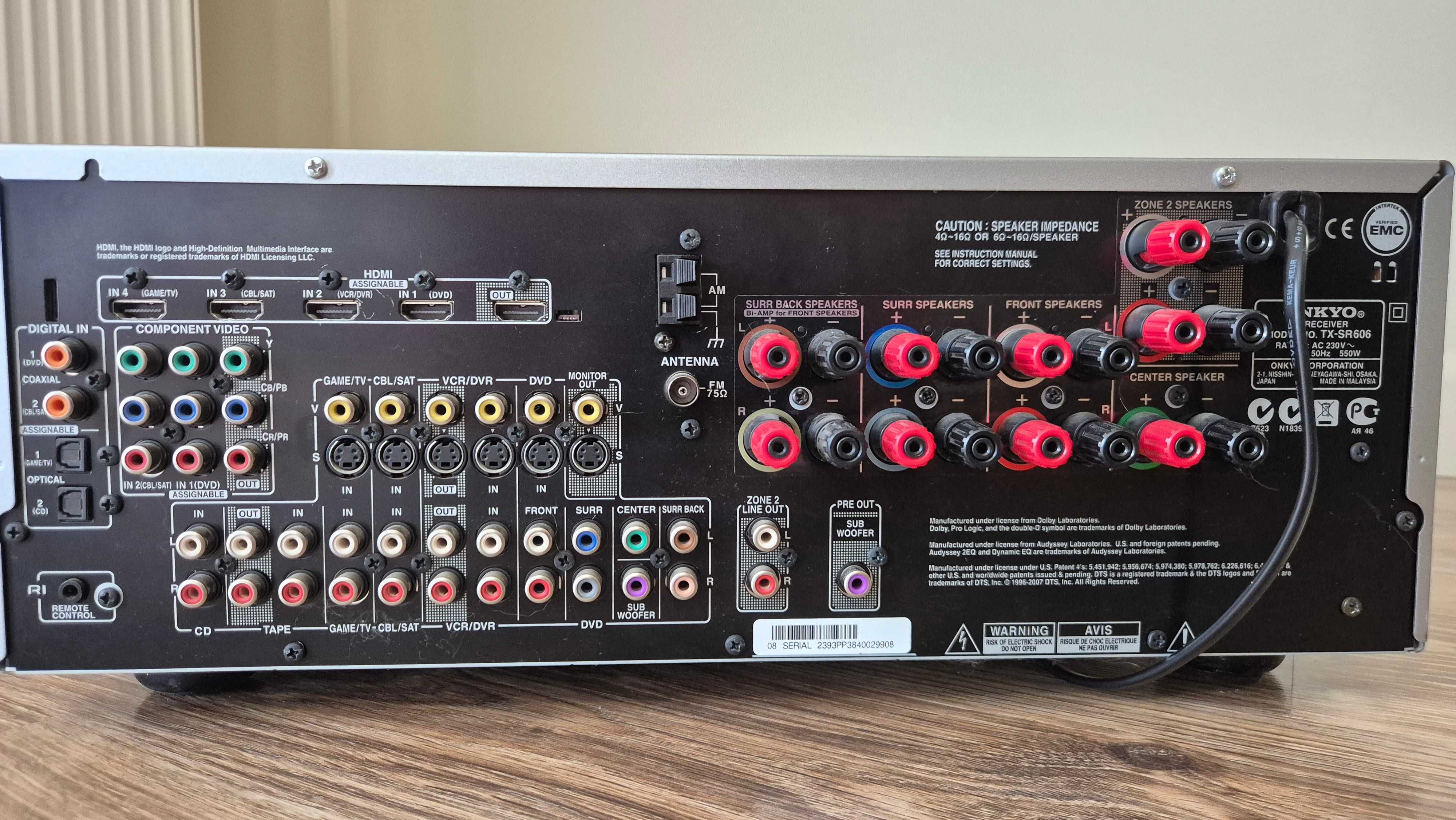 Amplituner 7.1 ONKYO TX-SR606