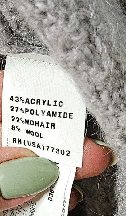 Кардиган-накидка жилетка мохер+шерсть Zara, М/L