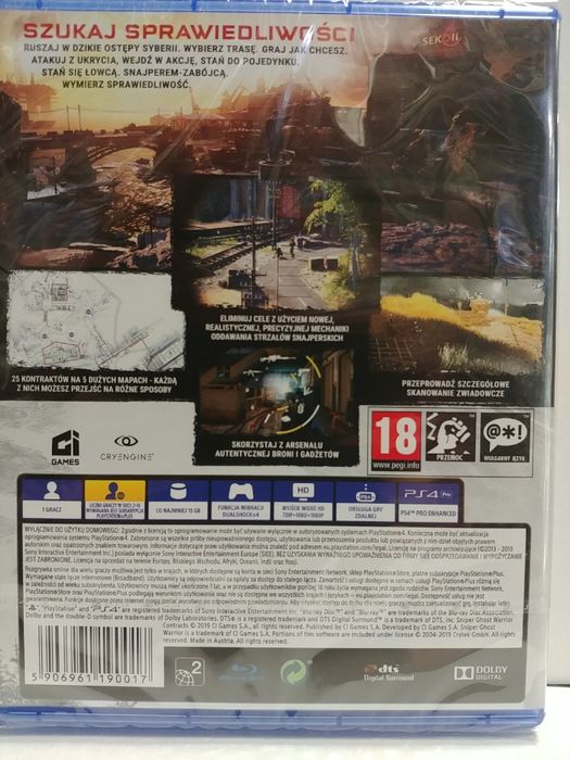 Sniper Ghost Warrior Contracts gra PS4 (grywanda.pl)