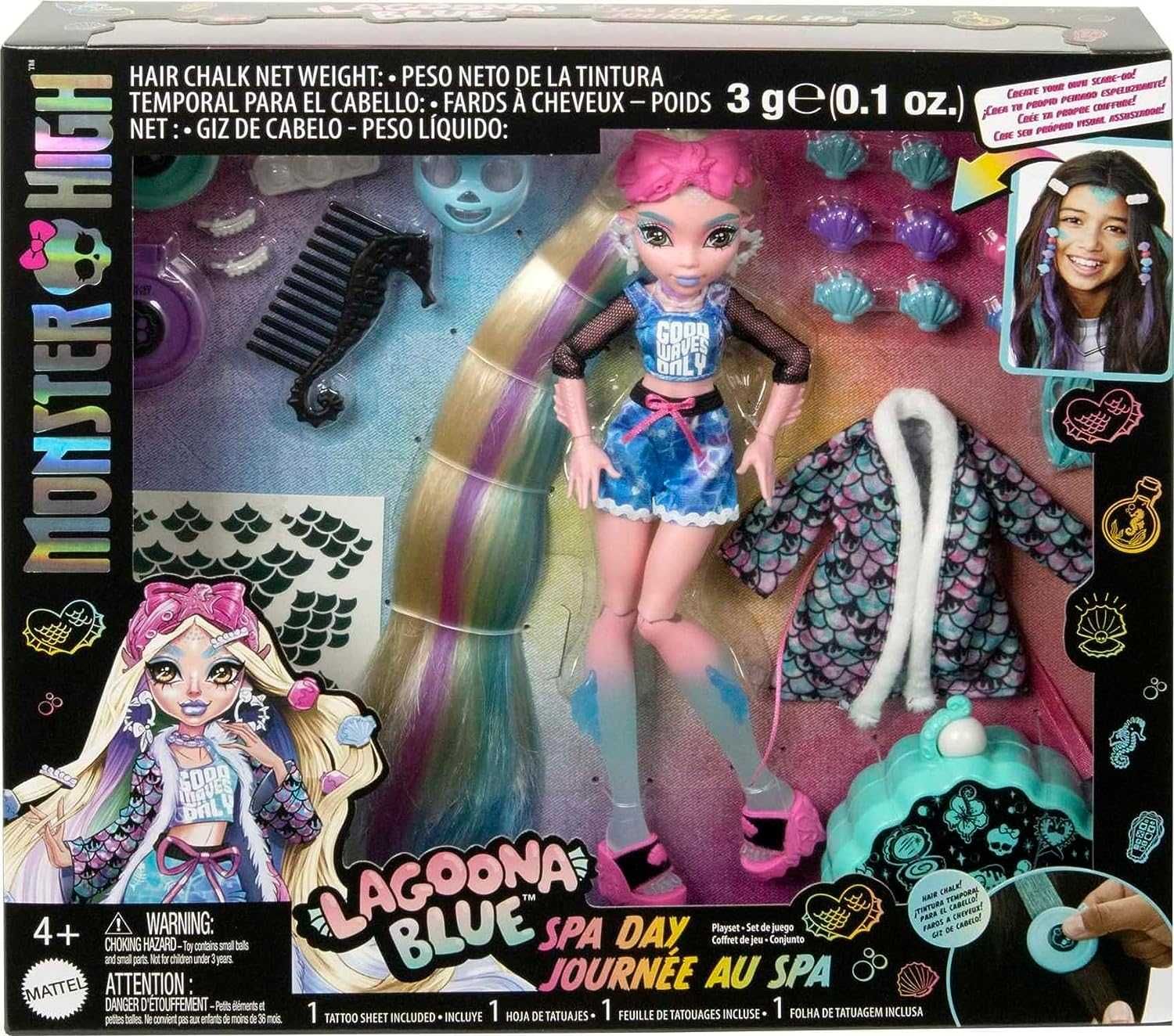 Монстер Хай кукла Лагуна Спа день  Monster High Lagoona Spa Day Mattel