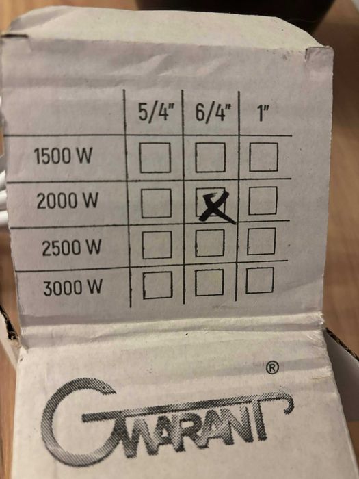 GRZAŁKA Gwarant DO BOJLERA 2000W 2 kW 6/4 Termostat MW200