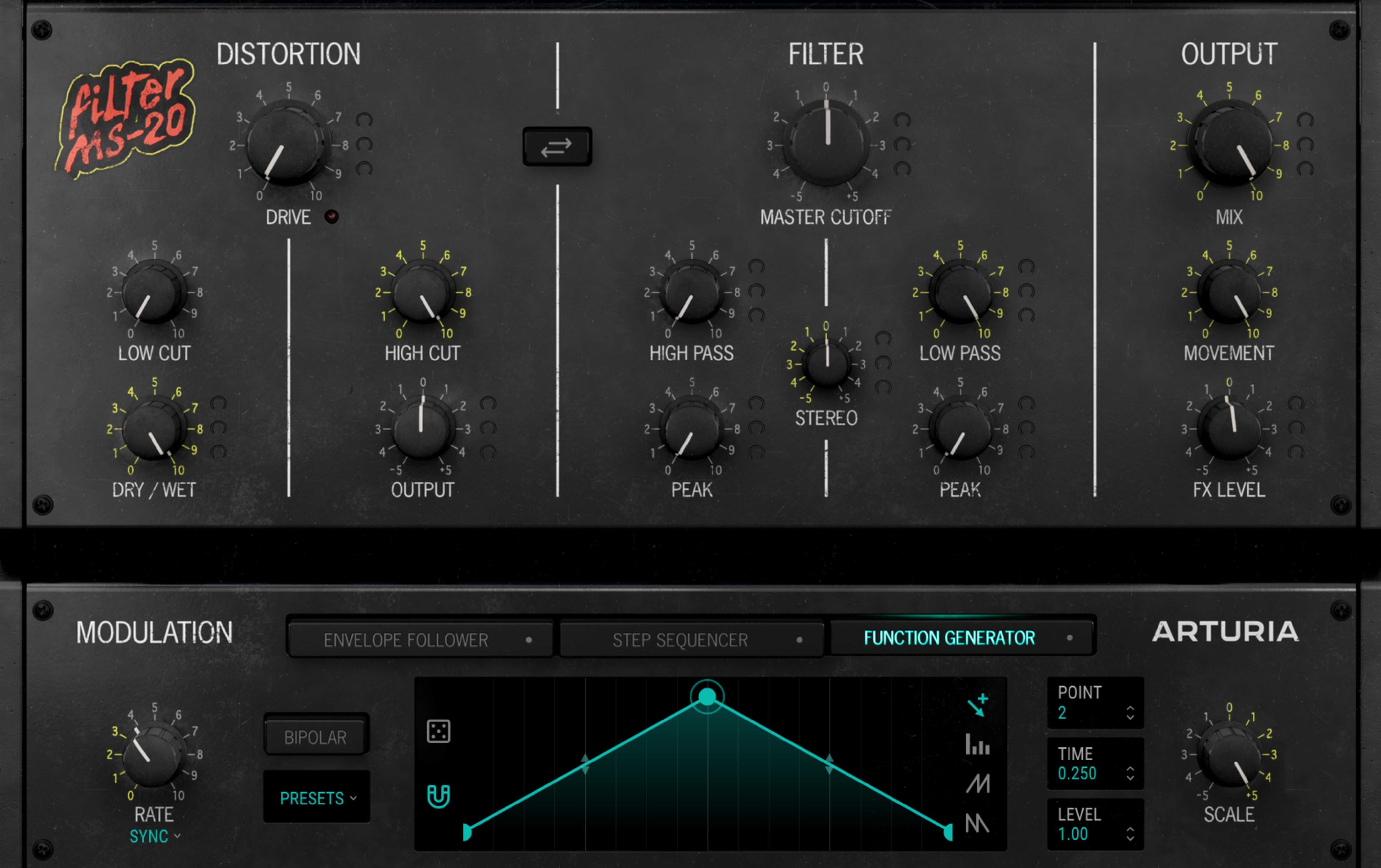 Arturia Filter MS-20 - plugin wtyczka - VST VST3 AAX