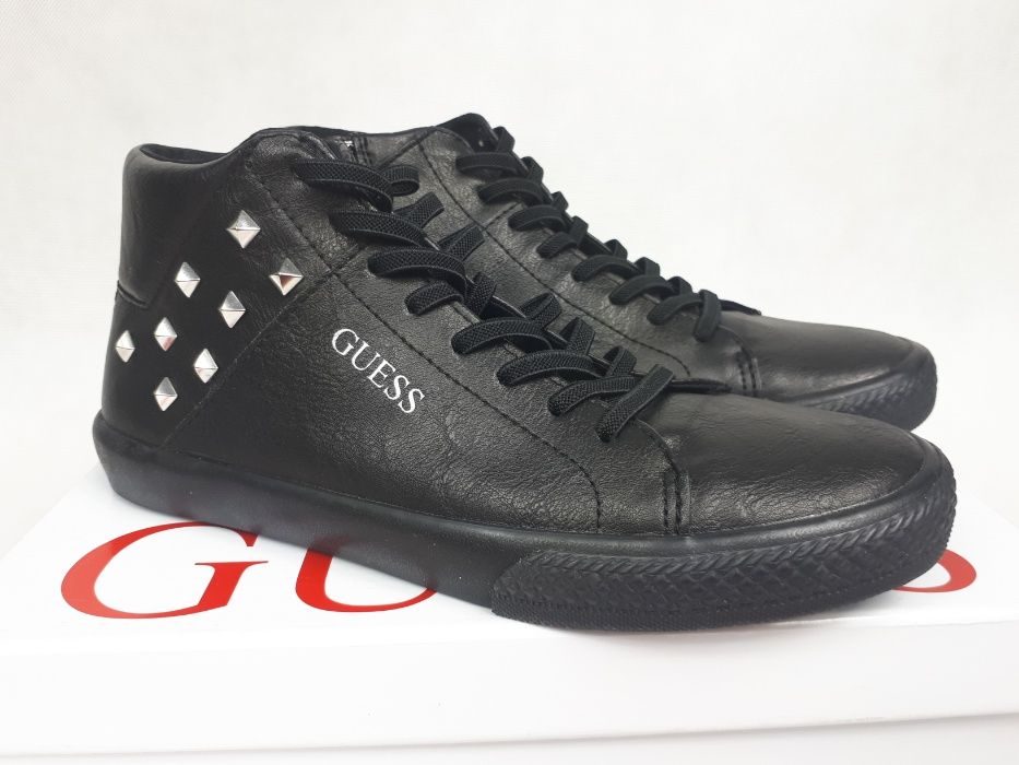 Sneakersy botki GUESS czarne trampki 38 oryginalne