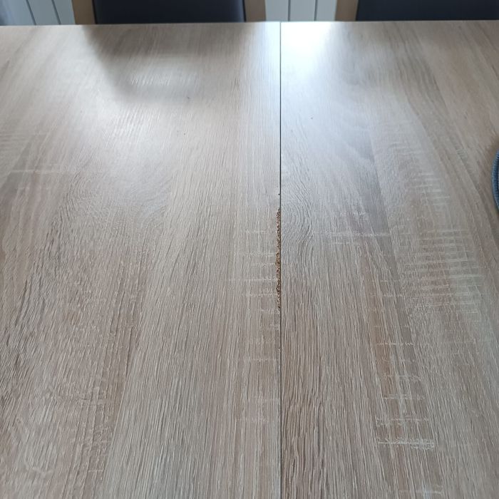 Komoda, stół, krzesła, witryna dąb sonoma