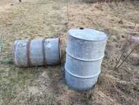 Beczki metalowe ocynkowane 200 l. 2szt