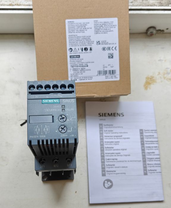 Пристрій плавного пуску Siemens SIRIUS 3RW3014-1BB04 • 6,5А , 3кВт