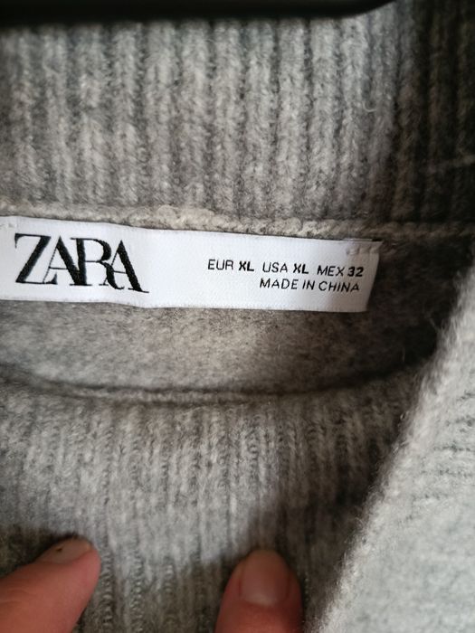 Damski szary półgolf z krótkim rękawem