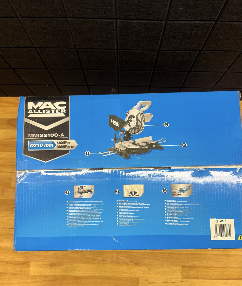 Pilarka ukosowa ukośnica MacAllister MMIS210C-A |1400W | 210 mm
