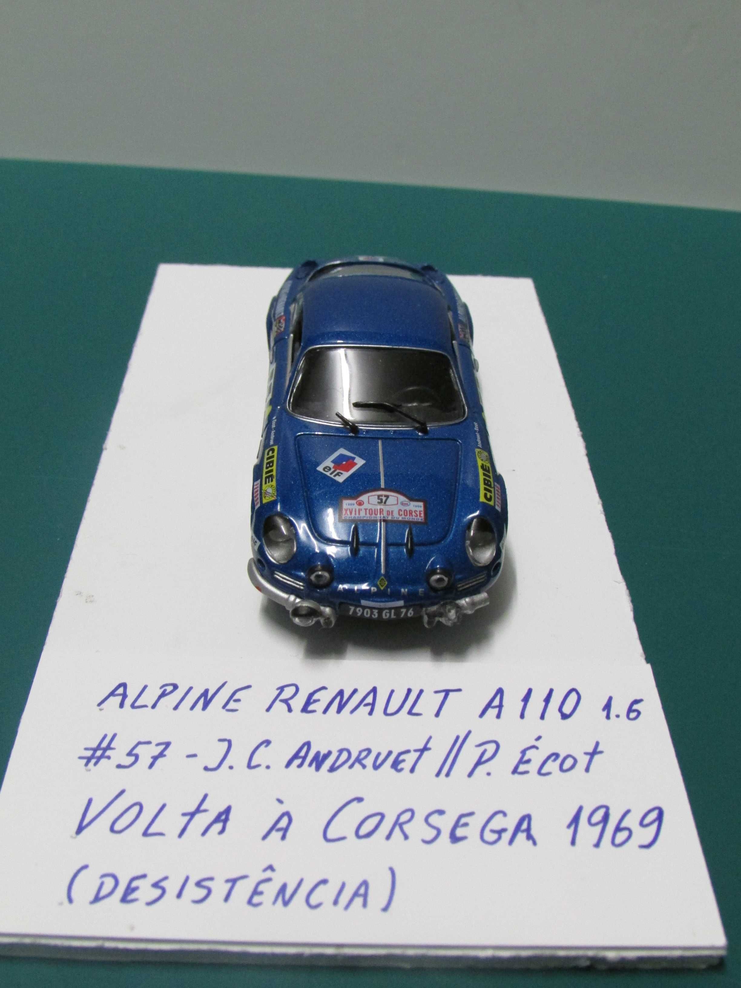 Alpine Renault A110 1.6 #57 - Volta à Córsega 1969