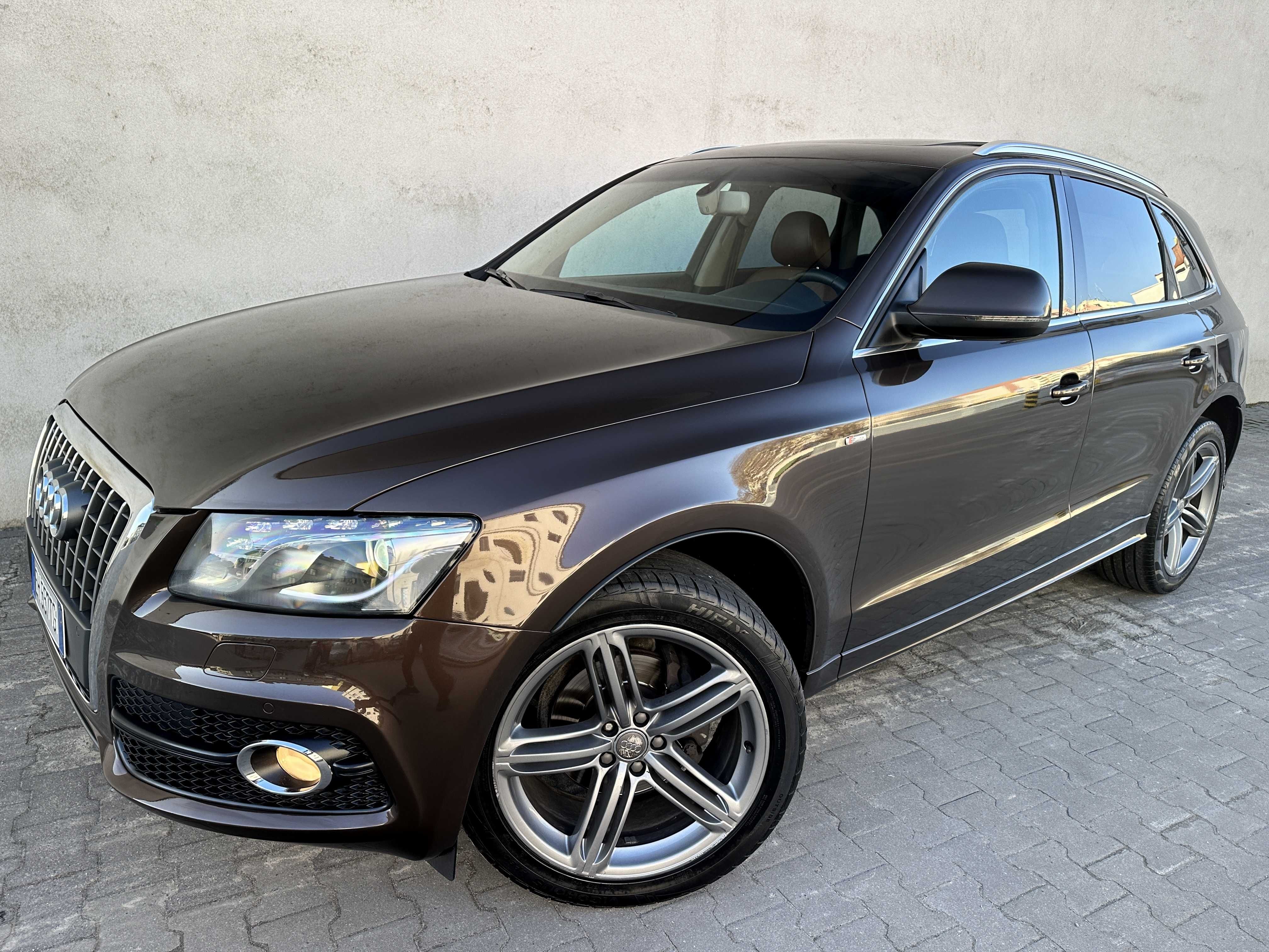 AUDI Q5 2.0 TDI 170PS 4x4 FULL S-LINE Panorama LED Skóra WHISKY ALU 20