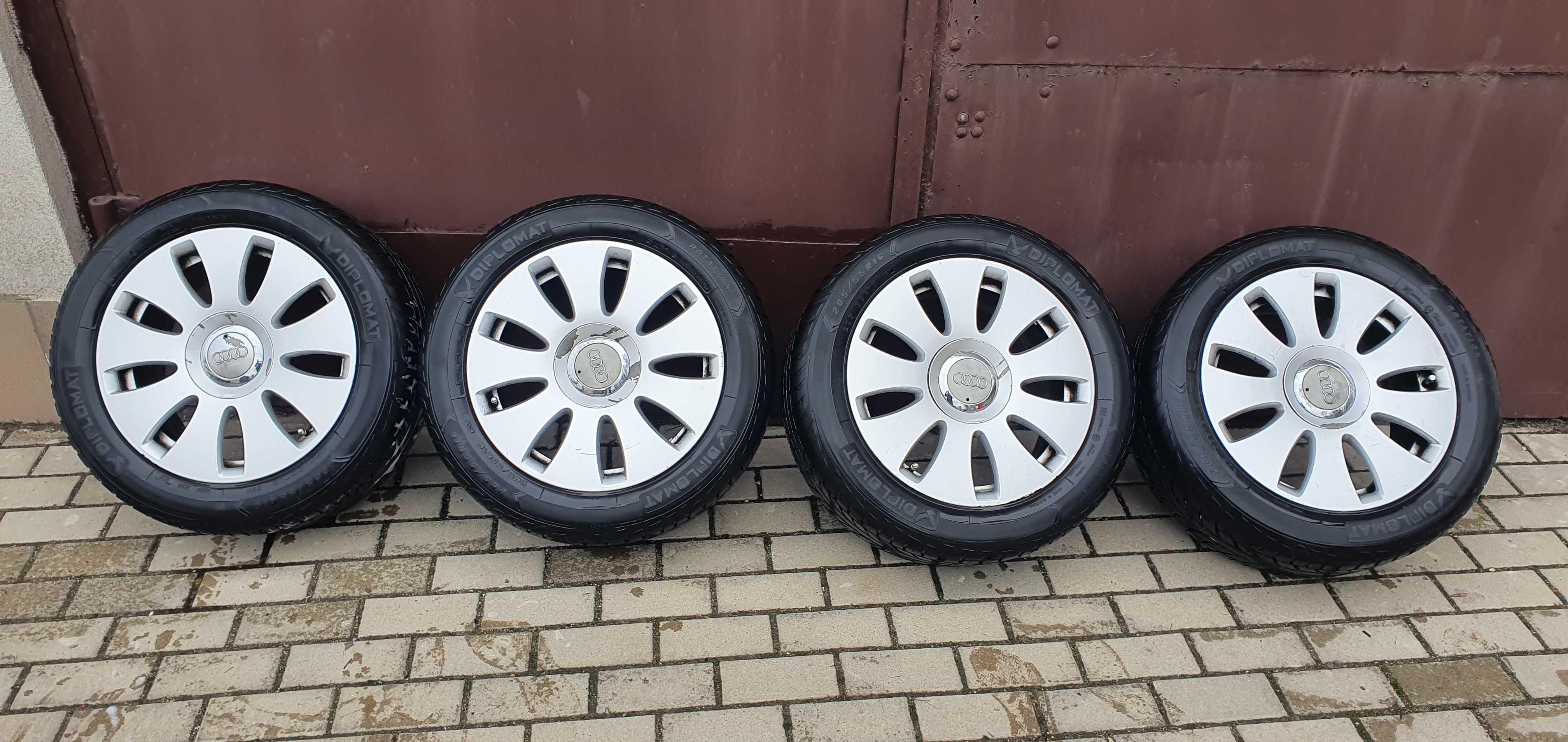 Alufelgi Audi S-Line 16" z oponami letnimi 205/55