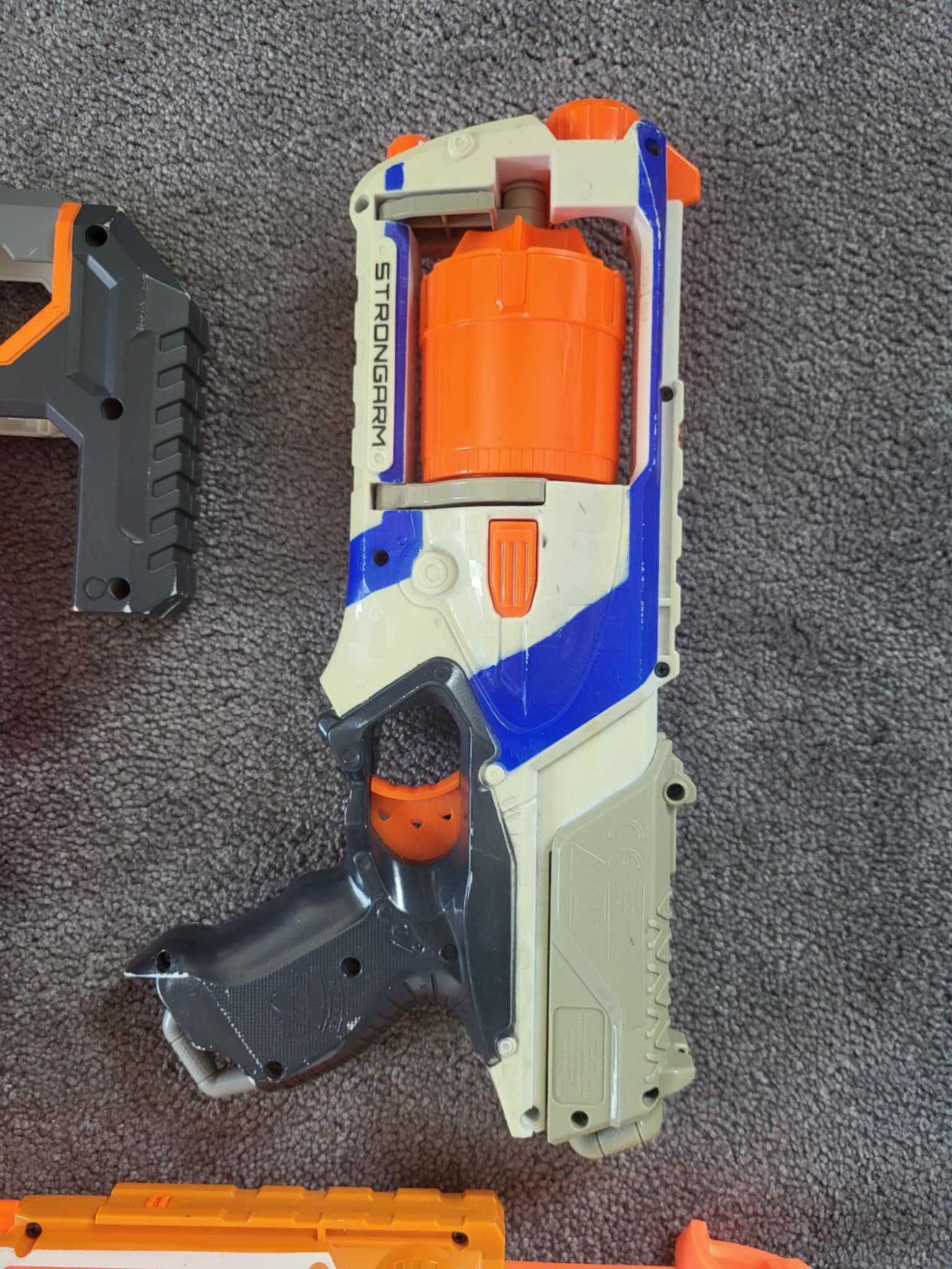 Zestaw Nerf – wyrzutnie, strzałki, magazynki, akcesoria