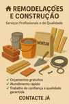 Faço trabalhos de remodelação e construção