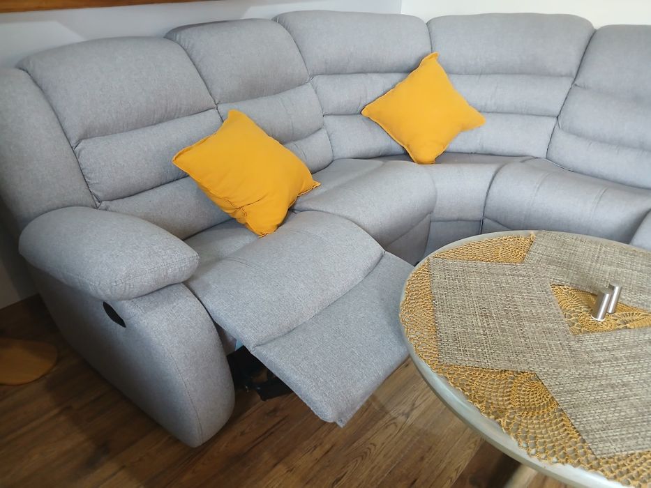 Kanapa narożna z fotelem