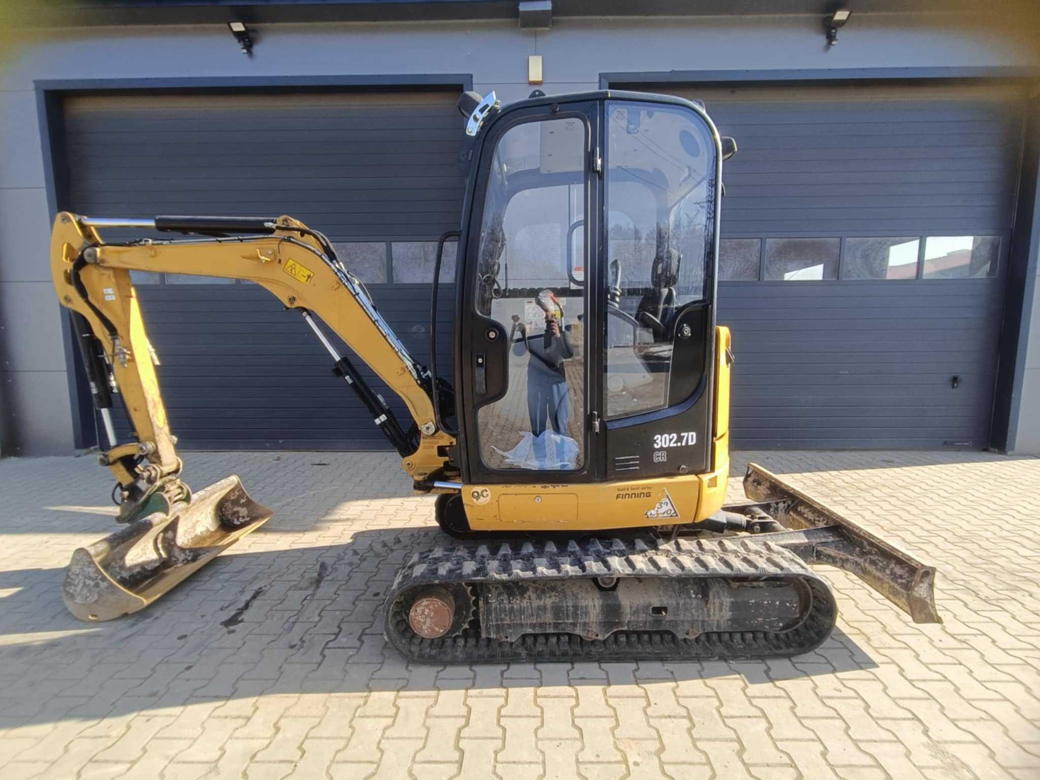 Koparka CAT  302.7 DCR  caterpillar 2019r 3szt łyżek 2230mh  99.500zł
