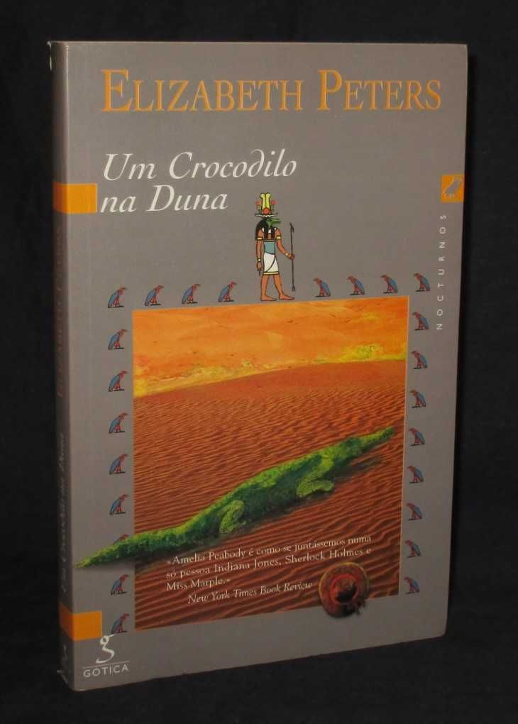Livro Um Crocodilo na Duna Elizabeth Peters