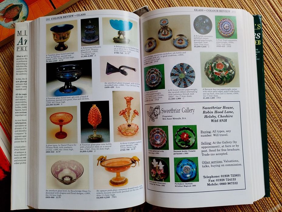 Przewodnik po cenach antyków w UK.1997r.