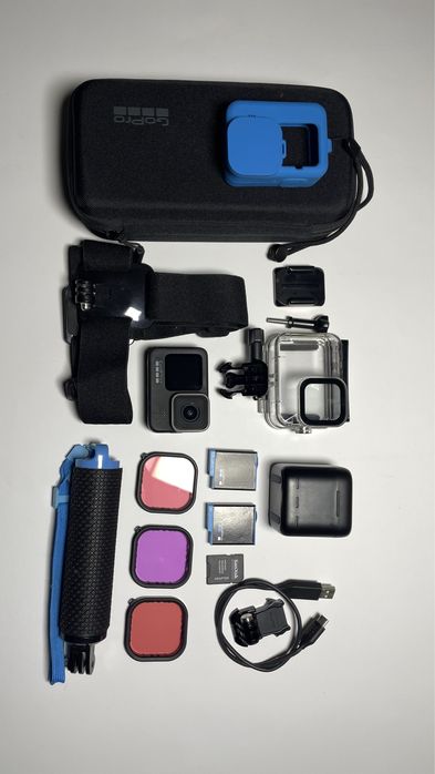 GoPro 9 Black / 2 акуми / 128 гб флешка / зарядна тснаці і тд (гопро)
