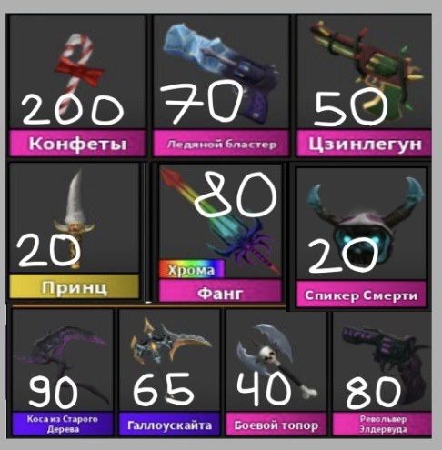 MM2 | Murder Mystery 2 | Ножи и пистолеты ММ2 ROBLOX