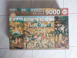 Puzzle 9000 peças educa Jardim Delícias Terrenas Bosch