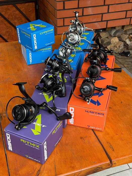 Комплект спиннинг+катушка Select Ritmix, Master,Chrome РАЗОМ ДЕШЕВШЕ