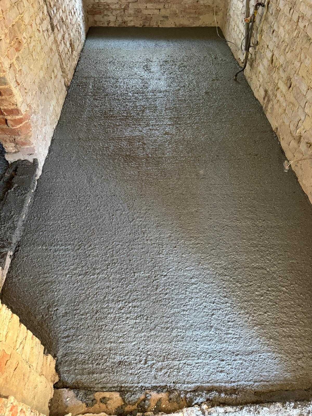 Wylewki posadzki anhydrytowe. Styrobeton.  Płynny styropian.