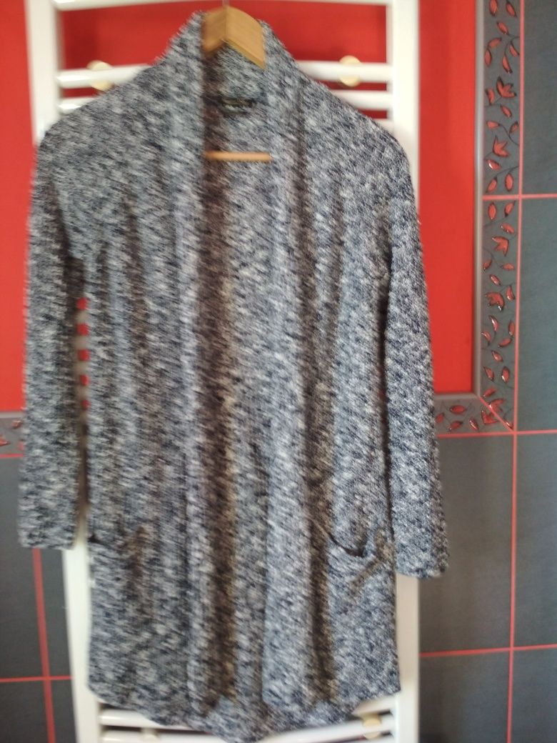 Świetny kardigan do kolan Massimo Dutti XS