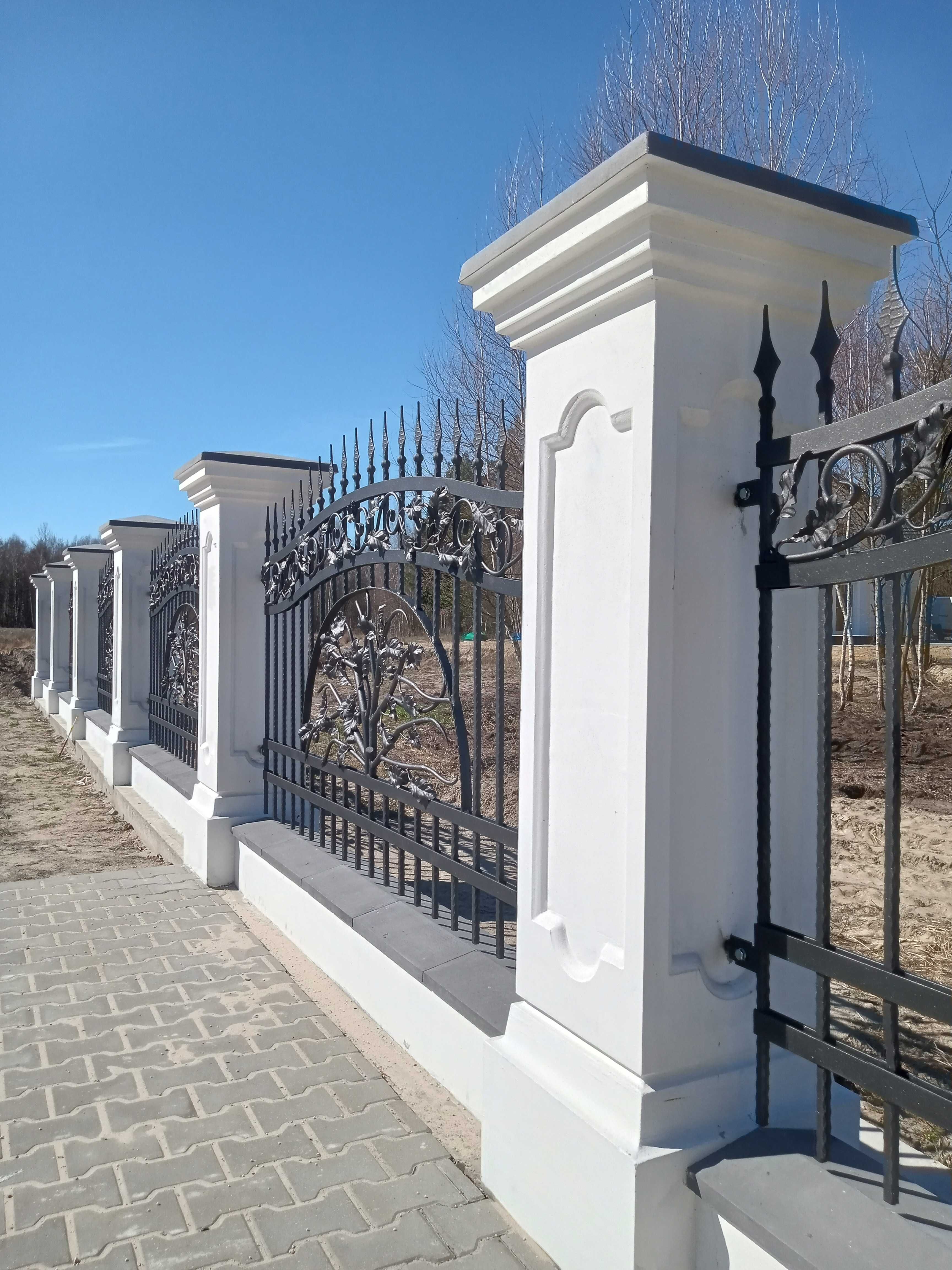 Stylowe Słupy Ogrodzeniowe,Słupki Dworkowe,Pałacowe,Boniowane,Kute,HDS