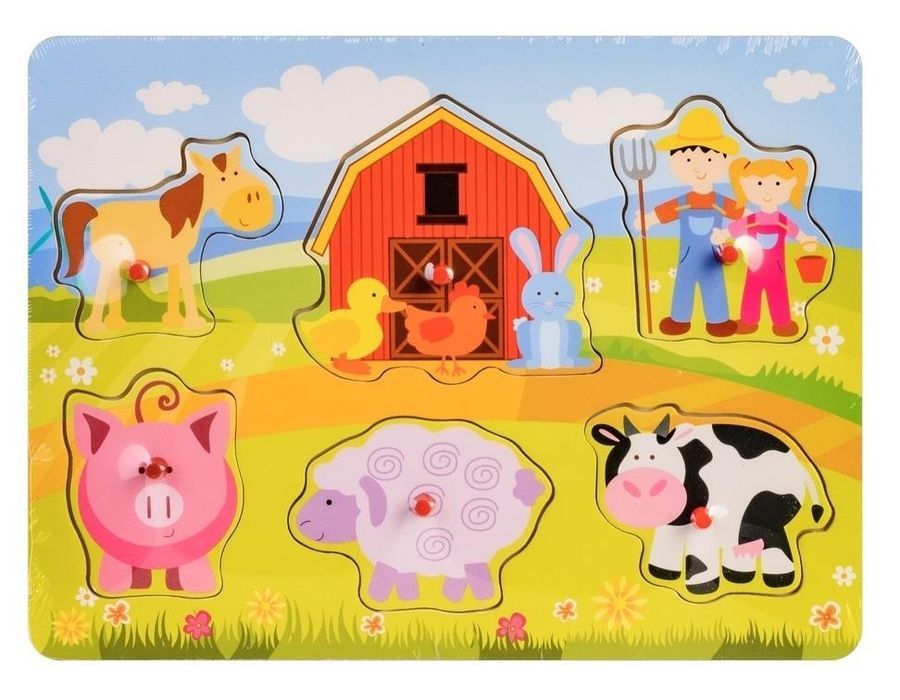Układanka Drewniana Farma Daffi