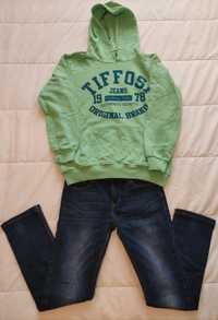 Conjunto de calça de ganga e sweatshirt Tiffosi 9/10 anos