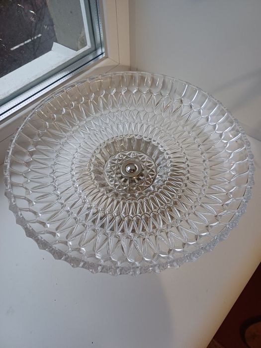 Криштальна фруктовниця на ніжці