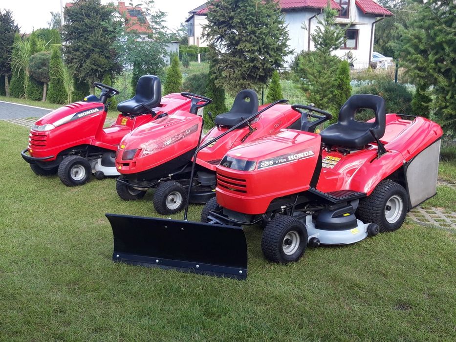 Traktorek kosiarka Honda Castel Husqvarna Kosz Pług