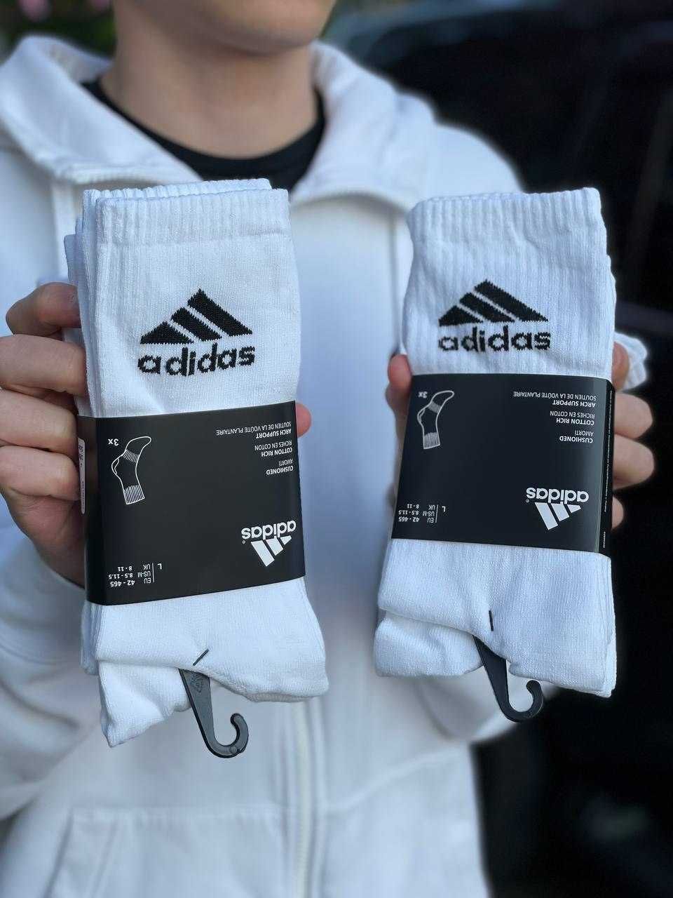 ОРИГІНАЛ носки адидас Adidas Cush Crew високі 38-42 42-46 розмір